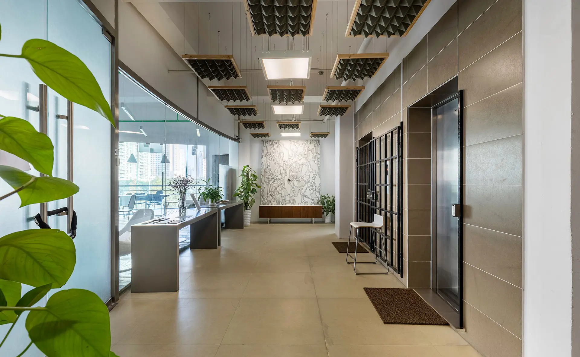 Lift lobby and entrance to the Studio White offices
